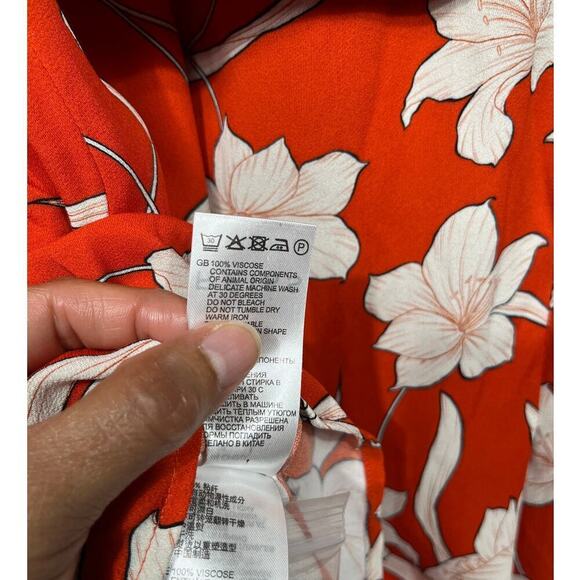 NWTS REISS Tilda Print Shirt Dress / Size-4 - Picture 9 of 16